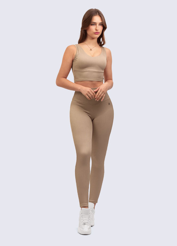 LEGGING ULTRA RIB-BEIGE LEGGINGS WINropadeportiva 