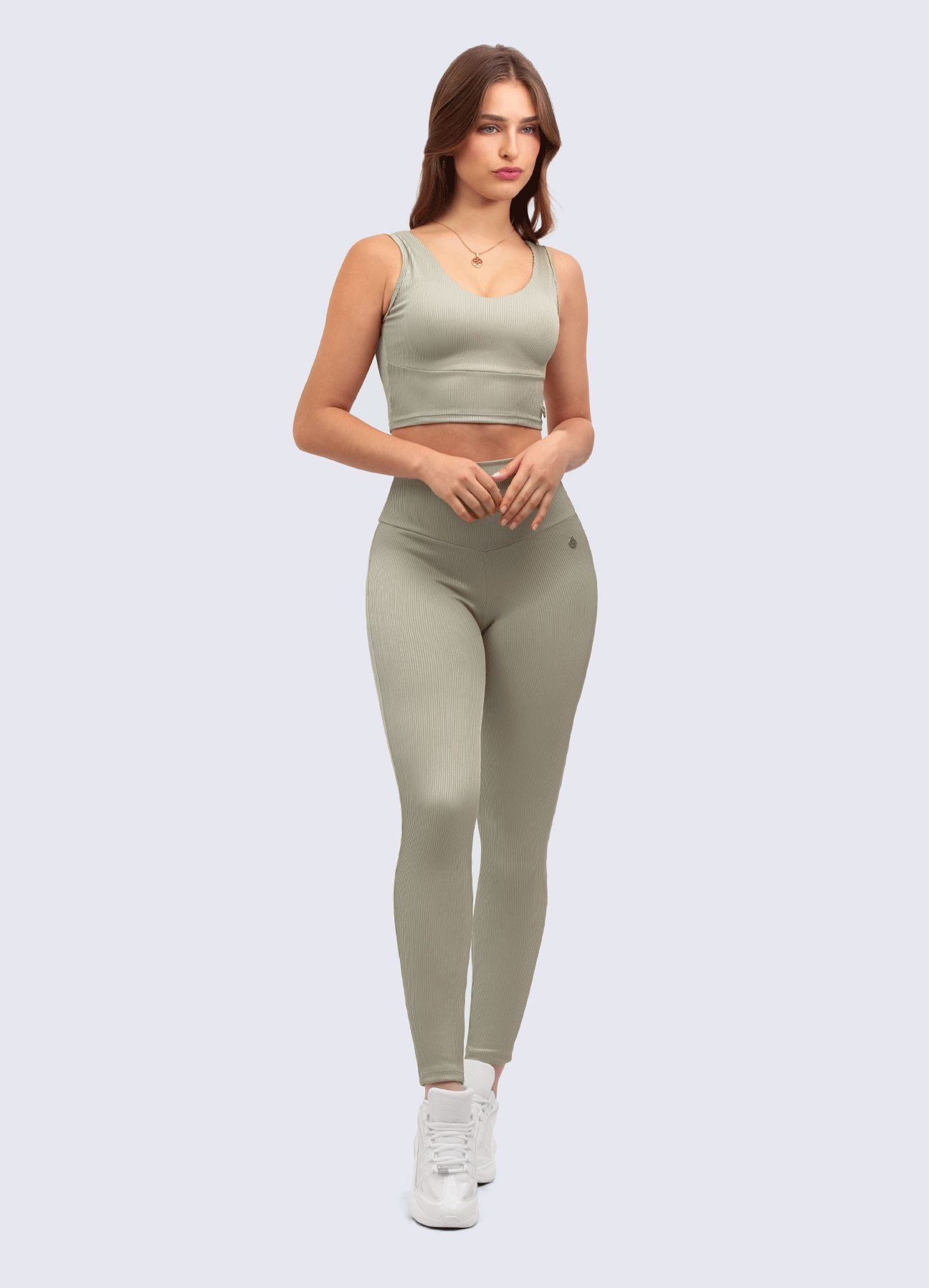 LEGGING ULTRA RIB-GRIS LEGGING WIN ROPA DEPORTIVA 