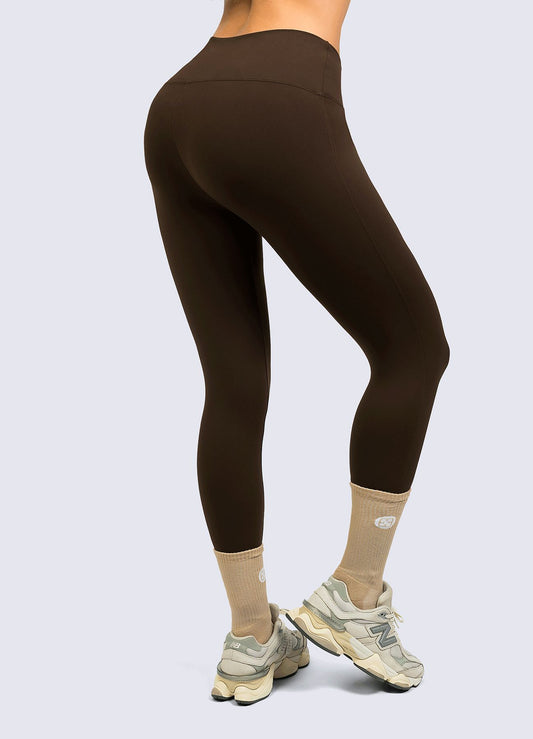 LEGGING ULTRA SUPLEX LISO - MARRON OSCURO LEGGINGS WIN ROPA DEPORTIVA 