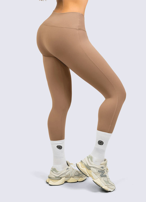LEGGING ULTRA SUPLEX LISO - MARRON TAUPE LEGGINGS WIN ROPA DEPORTIVA MARRON TAUPE S 