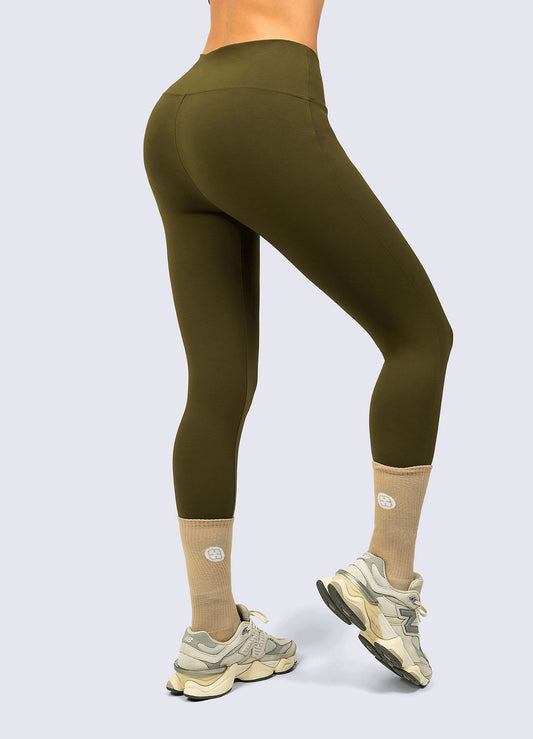 LEGGING ULTRA SUPLEX LISO - VERDE OLIVO LEGGINGS WIN ROPA DEPORTIVA VERDE-OLIVO S 