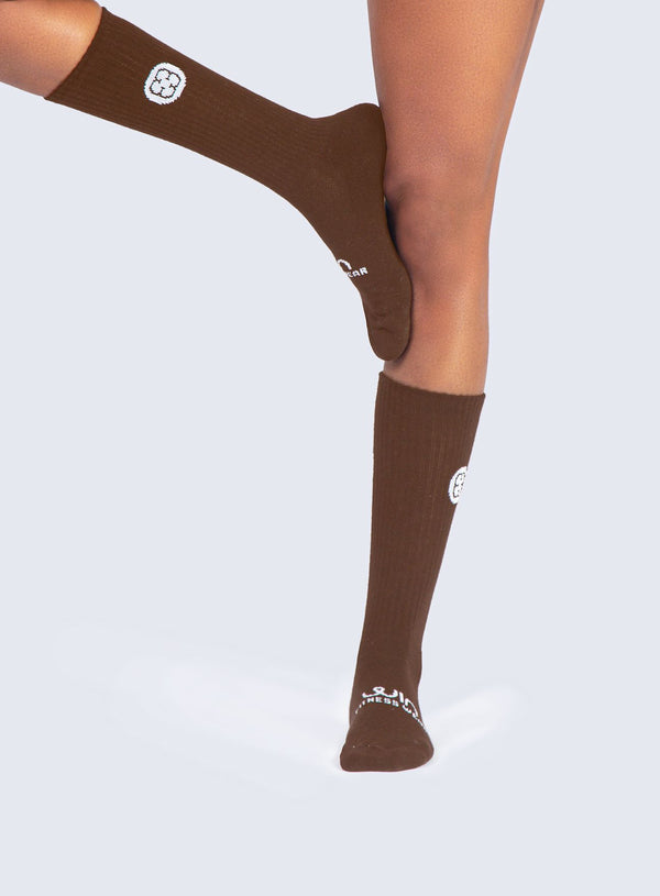 MEDIAS CREW - MARRON OSCURO ACCESORIOS WIN ROPA DEPORTIVA Marron STANDARD 