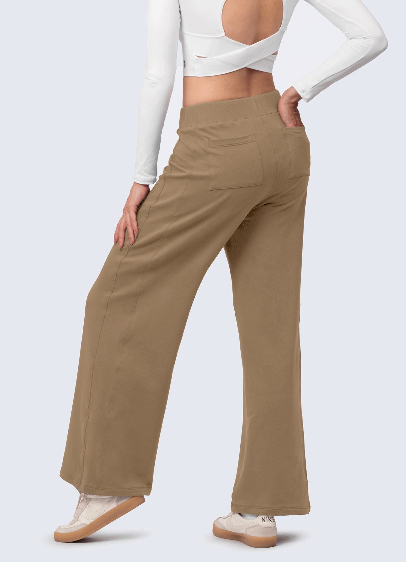 PANTALON BUZO LOUNGE MARRON ALAMO PANTALONES WIN ROPA DEPORTIVA 