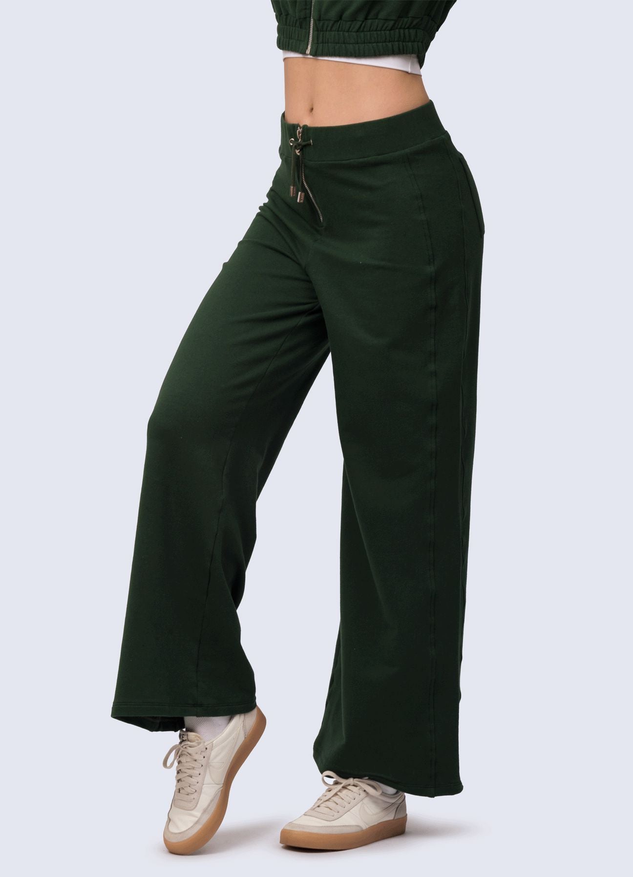 PANTALON BUZO LOUNGE VERDE BOTELLA PANTALONES WIN ROPA DEPORTIVA 