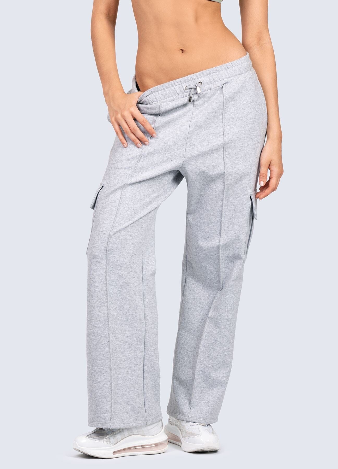 PANTALON COMFY TIME-MELANGE CLARO PANTALONES WINropadeportiva 