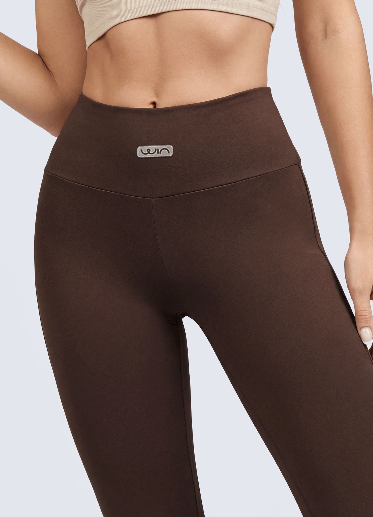 PANTALON EMANA FLARE BASIC-MARRON OSCURO WINropadeportiva 