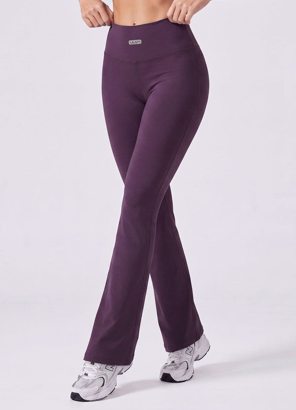 PANTALON EMANA FLARE BASIC - MORADO OSCURO PANTALONES WIN ROPA DEPORTIVA 