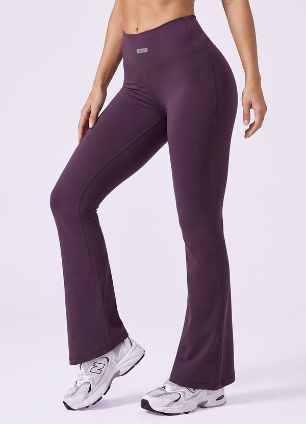PANTALON EMANA FLARE BASIC - MORADO OSCURO PANTALONES WIN ROPA DEPORTIVA MORADO OSCURO S 