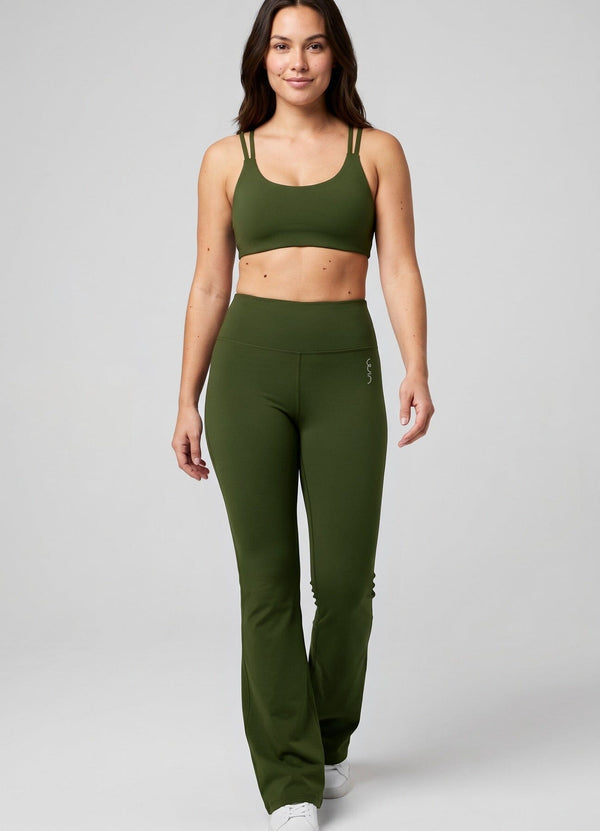 PANTALON EMANA PRESICION - VERDE MILITAR LEGGINGS WIN ROPA DEPORTIVA VERDE MILITAR S 