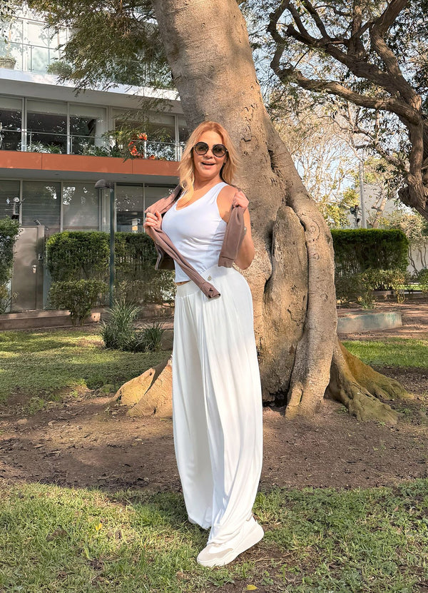 PANTALON HAREM AURA - HUESO PANTALONES WIN ROPA DEPORTIVA hueso S 