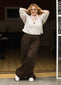 PANTALON HAREM AURA - MARRON OSCURO PANTALONES WIN ROPA DEPORTIVA marron S 