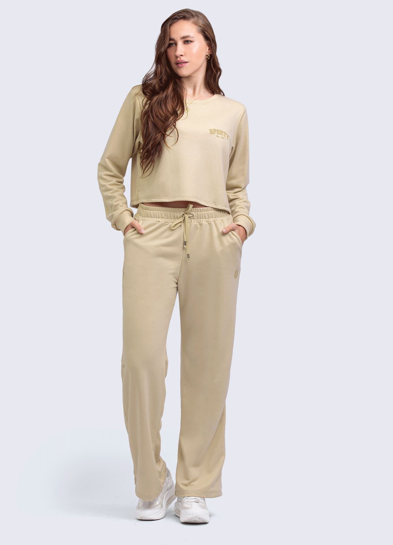 PANTALON SPORTY-BEIGE PANTALONES WINropadeportiva 