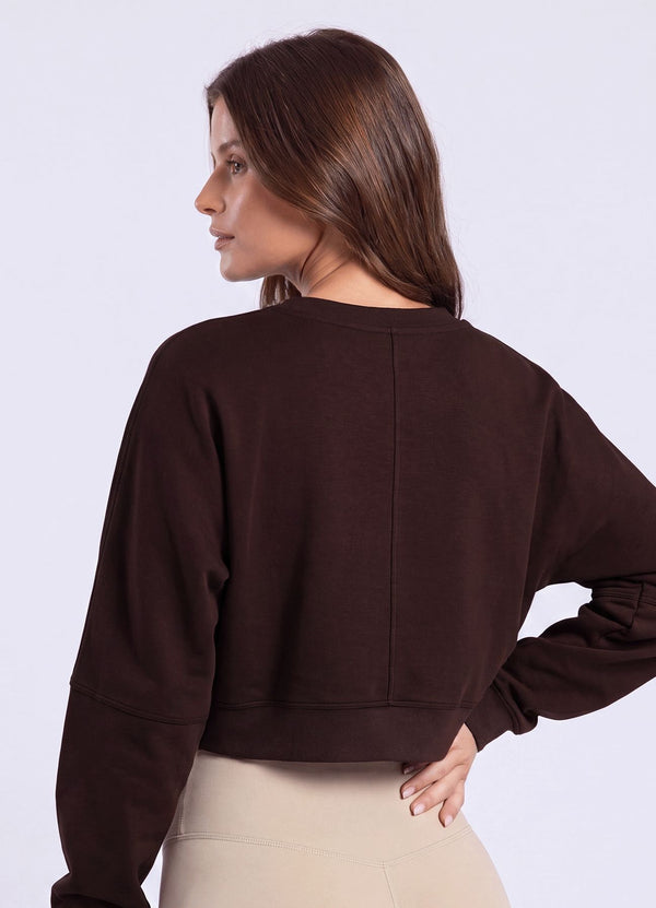 POLERA SOFT LOUNGE - MARRON OSCURO POLERAS WIN ROPA DEPORTIVA 