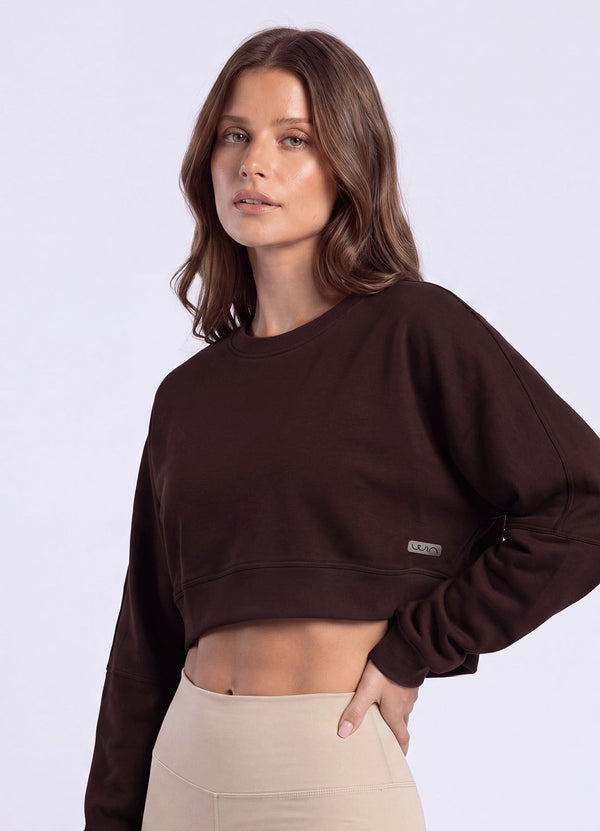 POLERA SOFT LOUNGE - MARRON OSCURO POLERAS WIN ROPA DEPORTIVA MARRON OSCURO S 