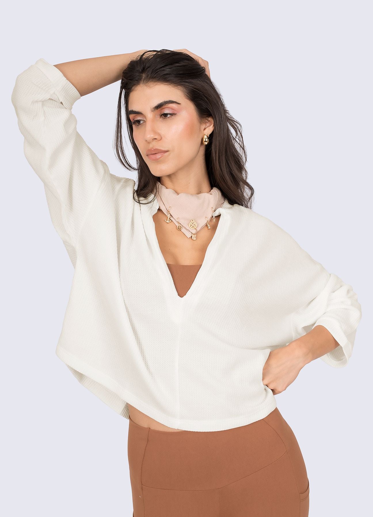 POLERA SPACE - HUESO POLERAS WIN ROPA DEPORTIVA 