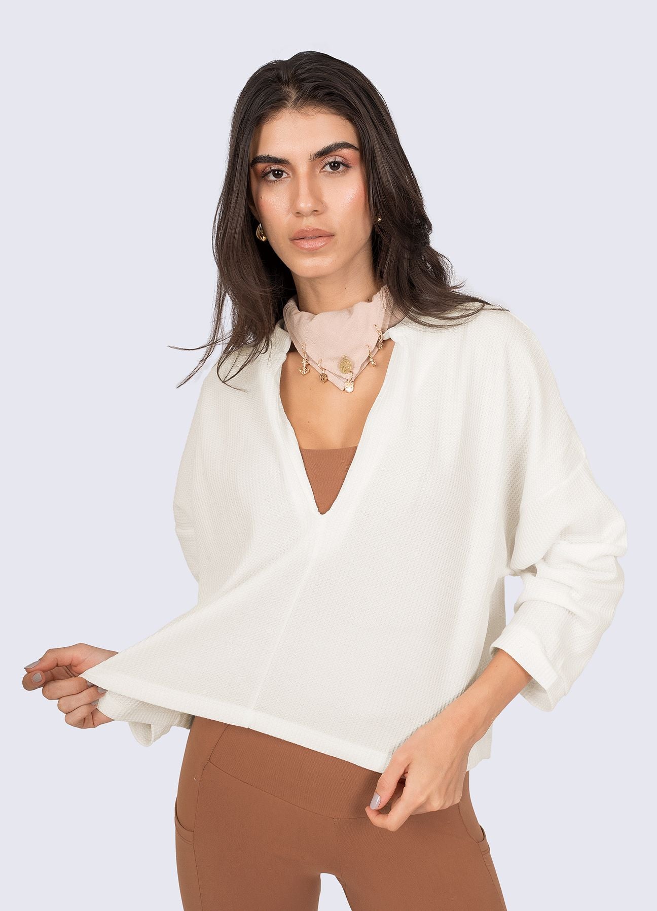 POLERA SPACE - HUESO POLERAS WIN ROPA DEPORTIVA hueso S 