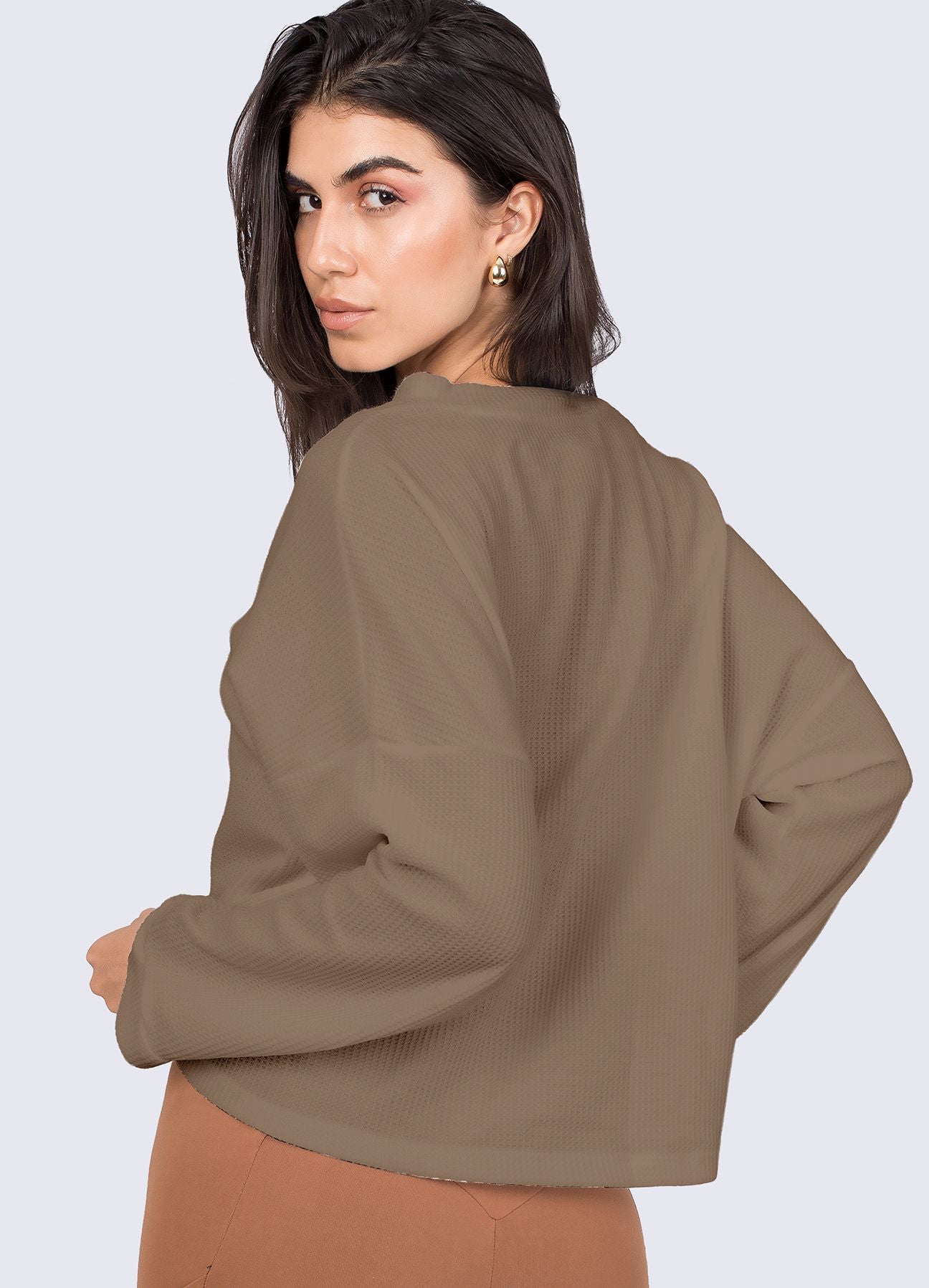 POLERA SPACE - MARRON COCOA POLERAS WIN ROPA DEPORTIVA 