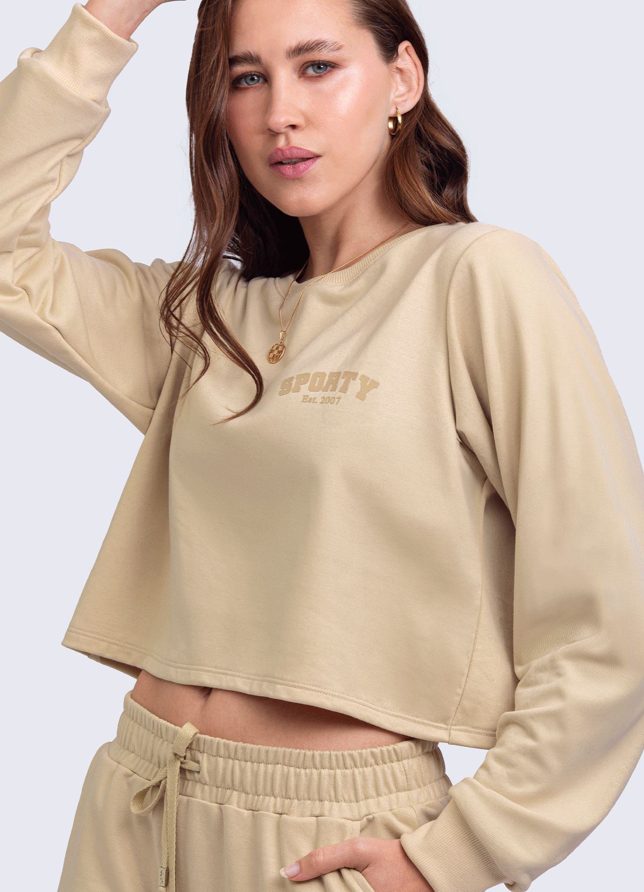 POLERA SPORTY- BEIGE POLERAS WINropadeportiva 