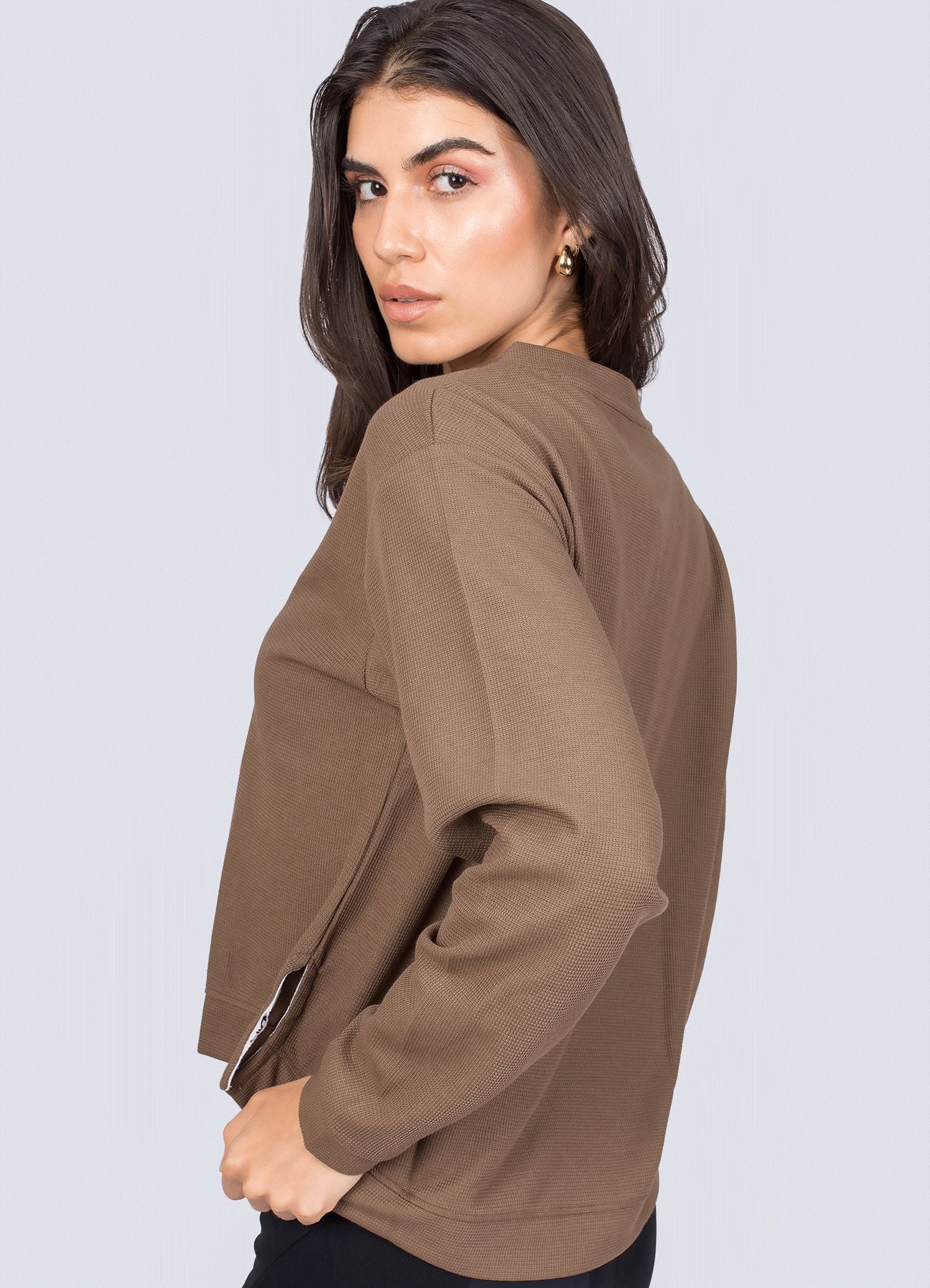 POLERA TIME TO RELAX - MARRON COCOA POLERAS WIN ROPA DEPORTIVA 