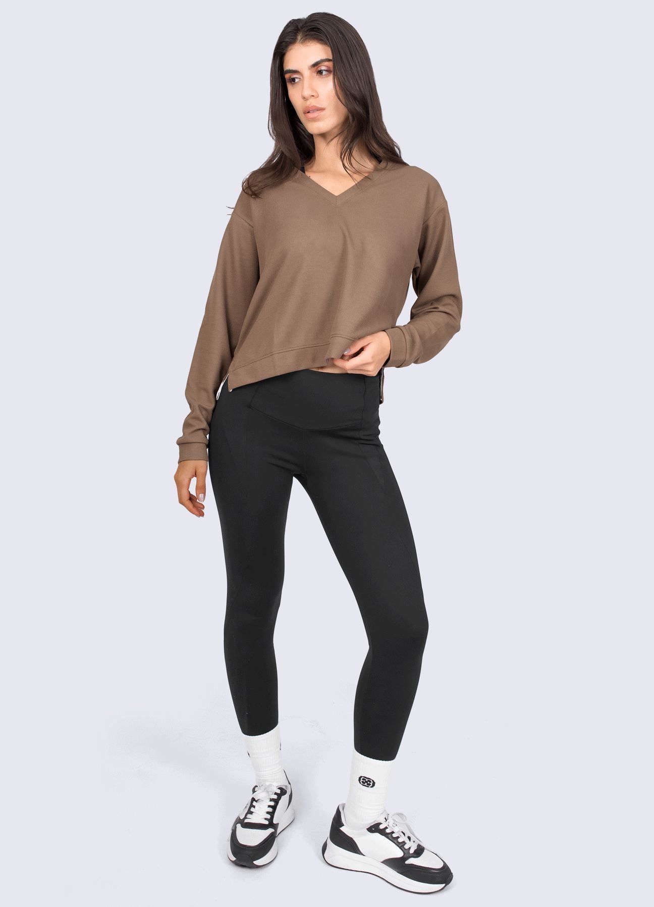 POLERA TIME TO RELAX - MARRON COCOA POLERAS WIN ROPA DEPORTIVA 