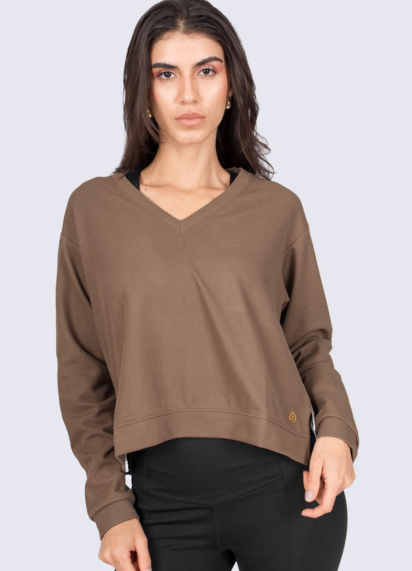 POLERA TIME TO RELAX - MARRON COCOA POLERAS WIN ROPA DEPORTIVA marron-cocoa S 