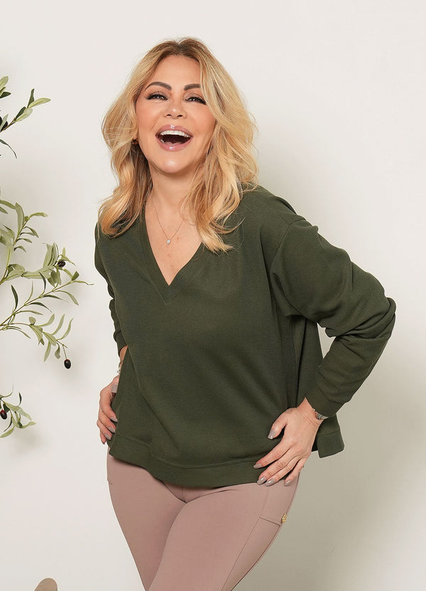 POLERA TIME TO RELAX - VERDE OSCURO POLERAS WIN ROPA DEPORTIVA verde-oscuro S 