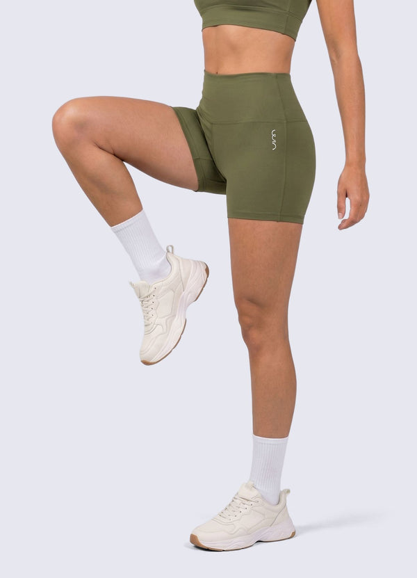 SHORT EMANA ABS CONTROL - VERDE MILITAR SHORTS WIN ROPA DEPORTIVA 