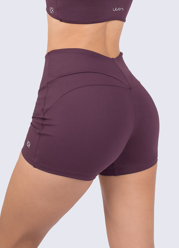 SHORT EMANA PILATES - MORADO OSCURO SHORTS WIN ROPA DEPORTIVA 