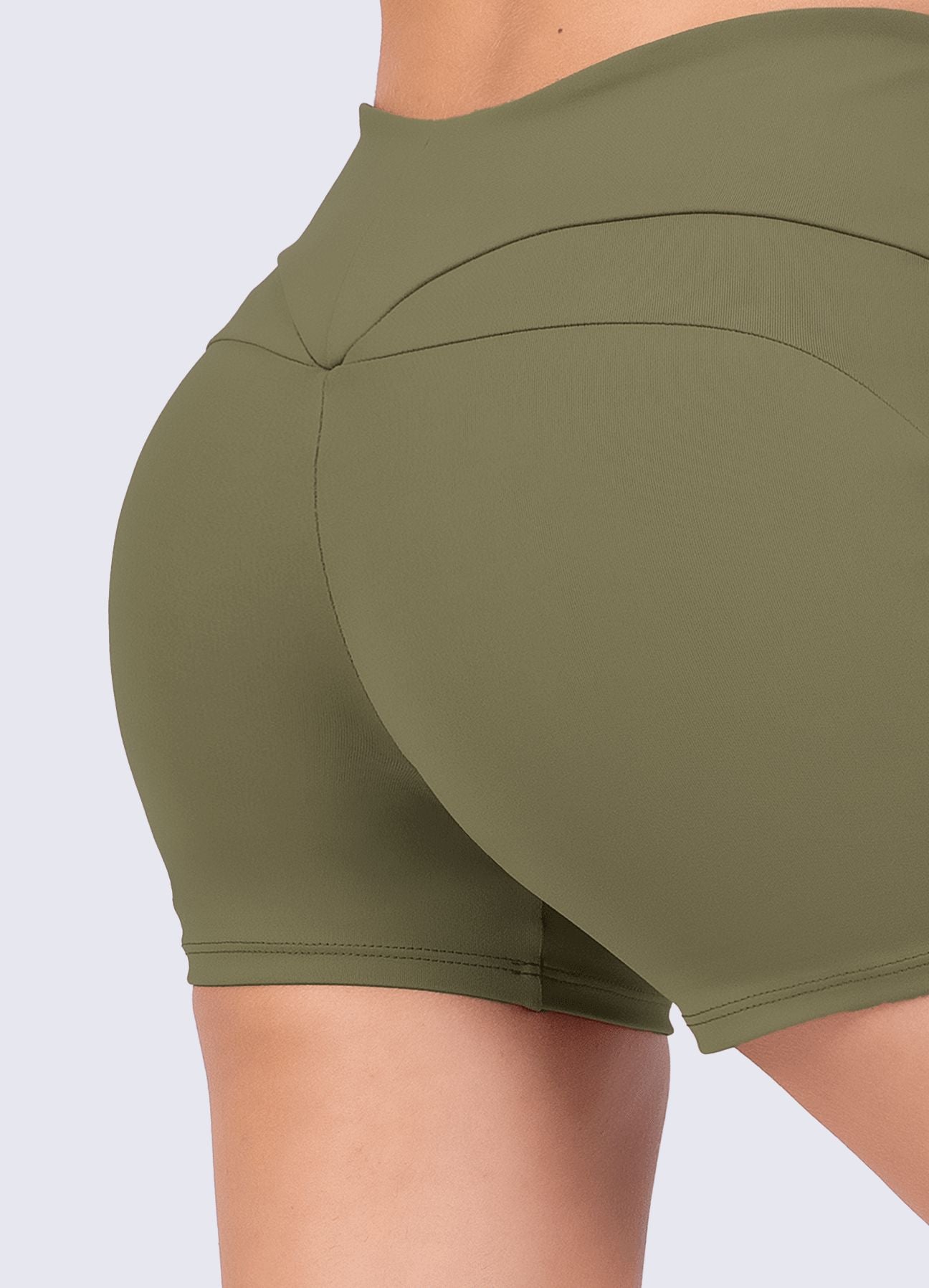 SHORT EMANA PILATES - VERDE MILITAR SHORTS WIN ROPA DEPORTIVA 