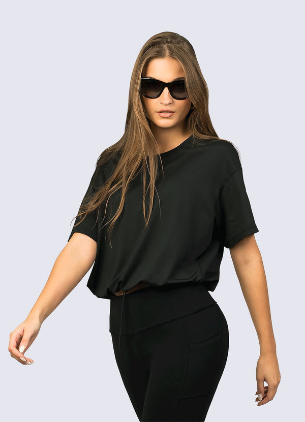 Camiseta Negra De Mujer | WIN ROPA DEPORTIVA