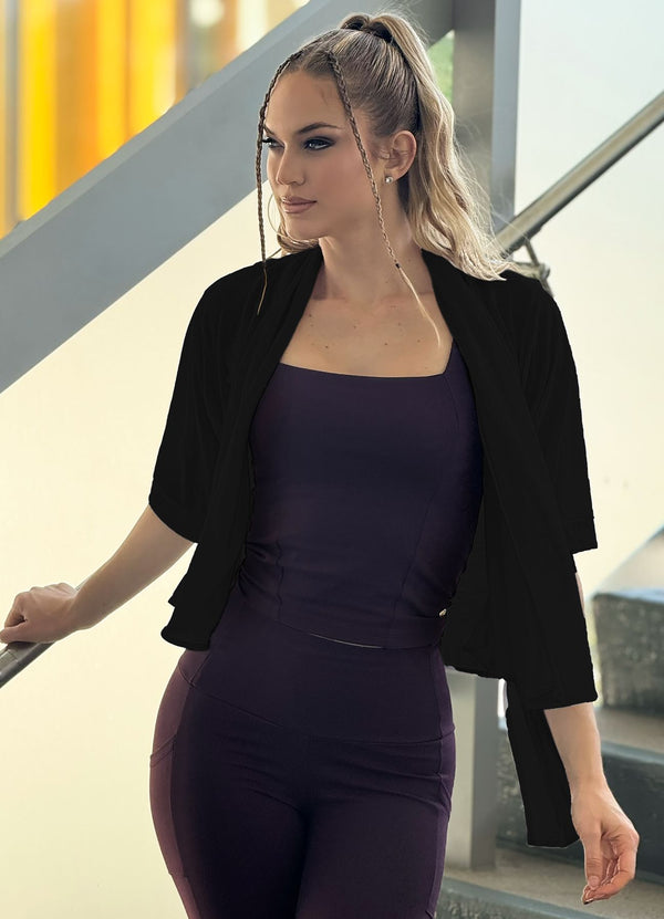 T-SHIRT CAPA AURA - NEGRO T-SHIRT WIN ROPA DEPORTIVA 