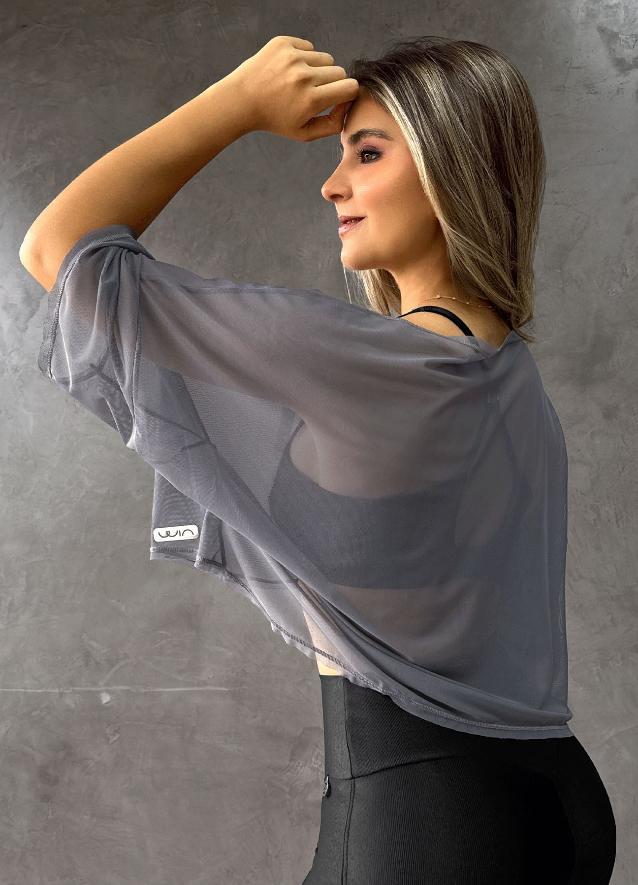 T-SHIRT CROP PERFECT-GRIS T-SHIRTS WIN 