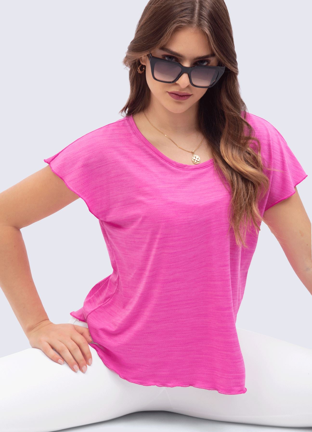 T-SHIRT SWEET DELICATA-FUCSIA JASPE T-SHIRTS WIN Standard 