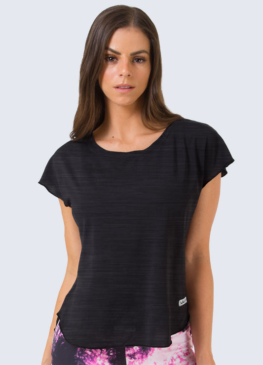 T-SHIRT SWEET DELICATA - NEGRO JASPE T-SHIRTS WINropadeportiva 