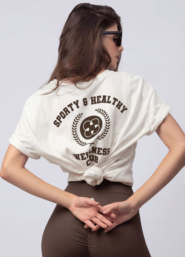 T-SHIRT WELLNESS CLUB-HUESO T-SHIRTS WINropadeportiva 