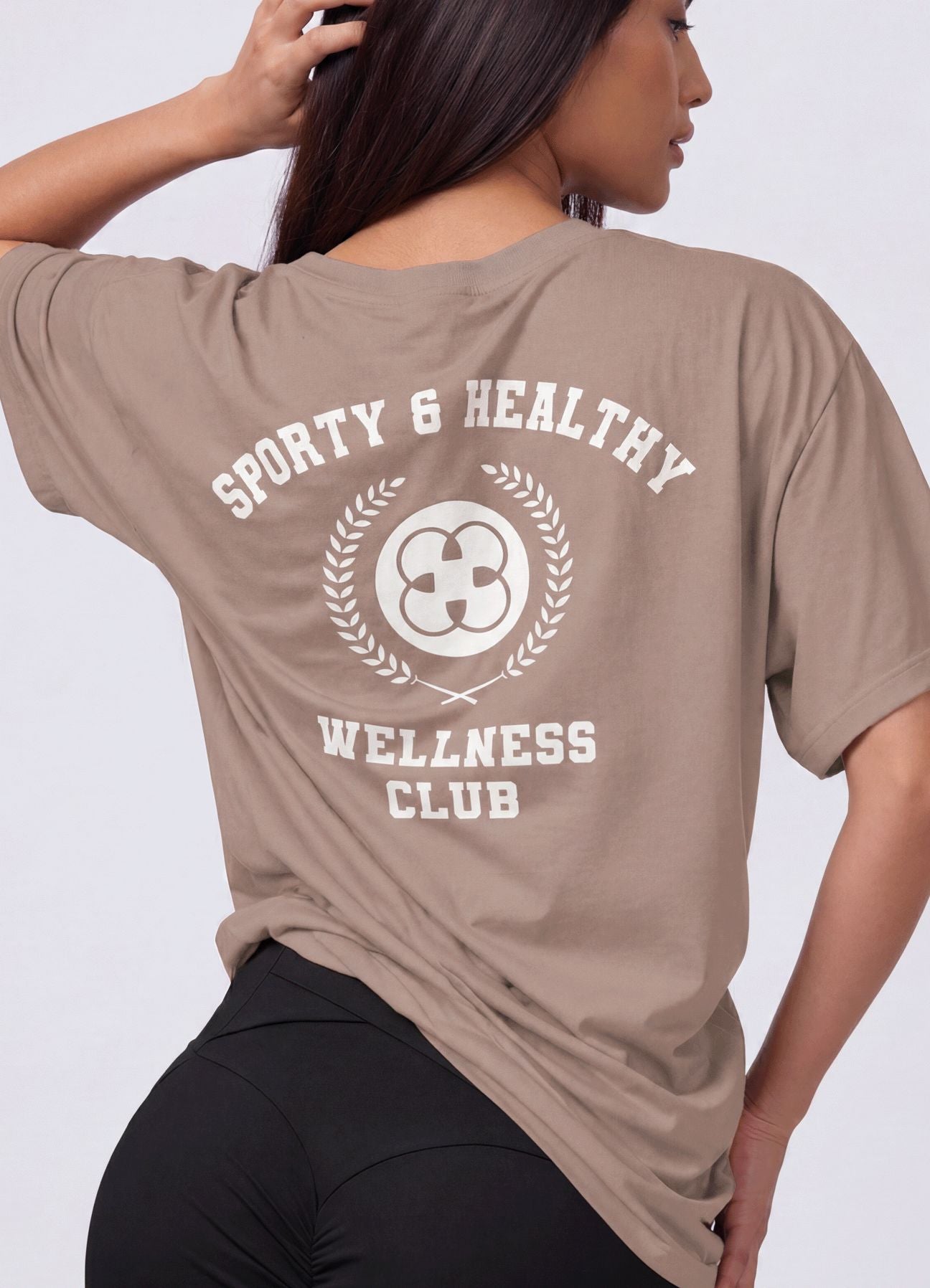 T-SHIRT WELLNESS CLUB-MARRON ALAMO T-SHIRTS WINropadeportiva 