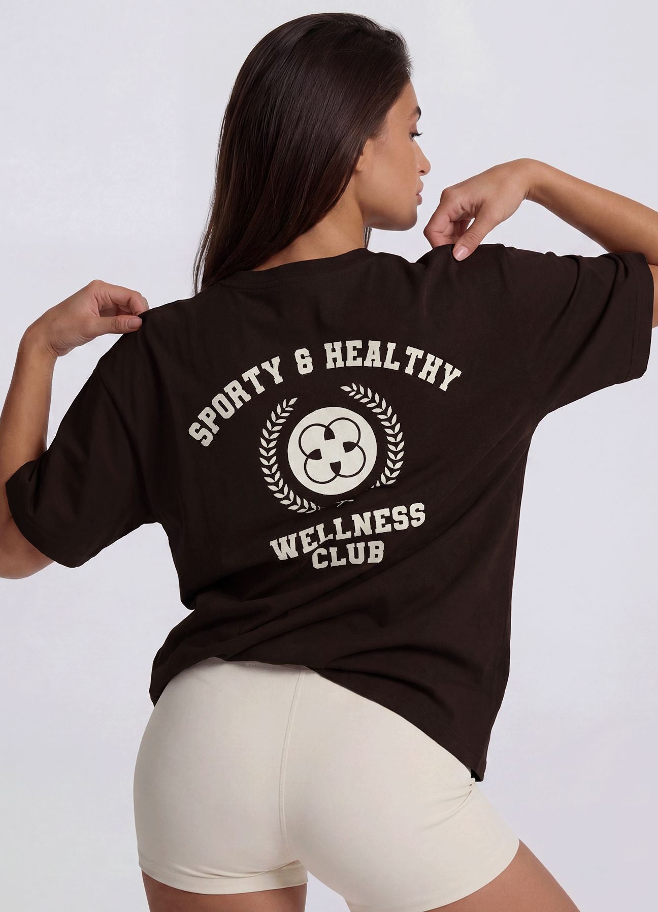 T-SHIRT WELLNESS CLUB-MARRON OSCURO T-SHIRTS WINropadeportiva 