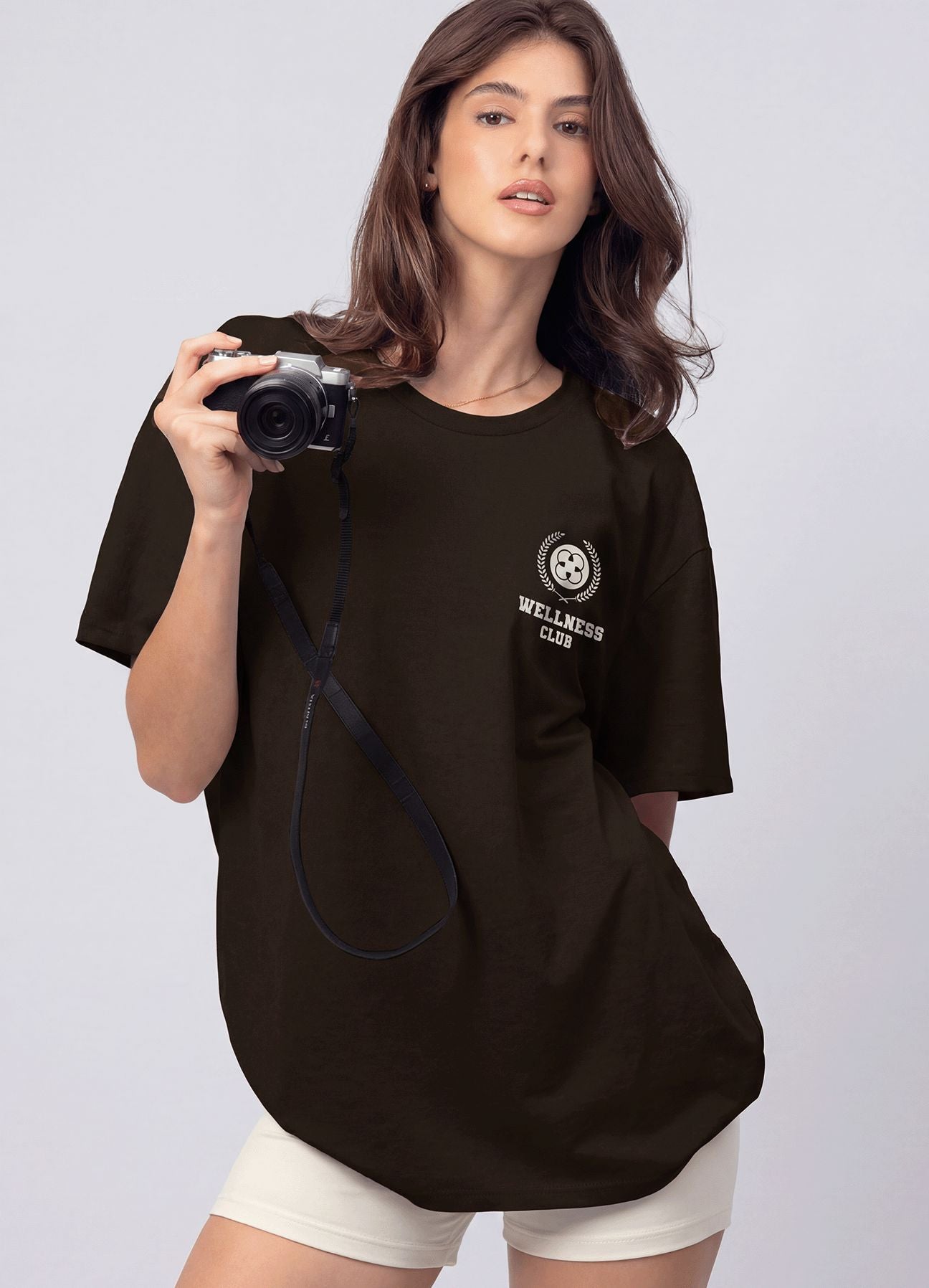 T-SHIRT WELLNESS CLUB-MARRON OSCURO T-SHIRTS WINropadeportiva 