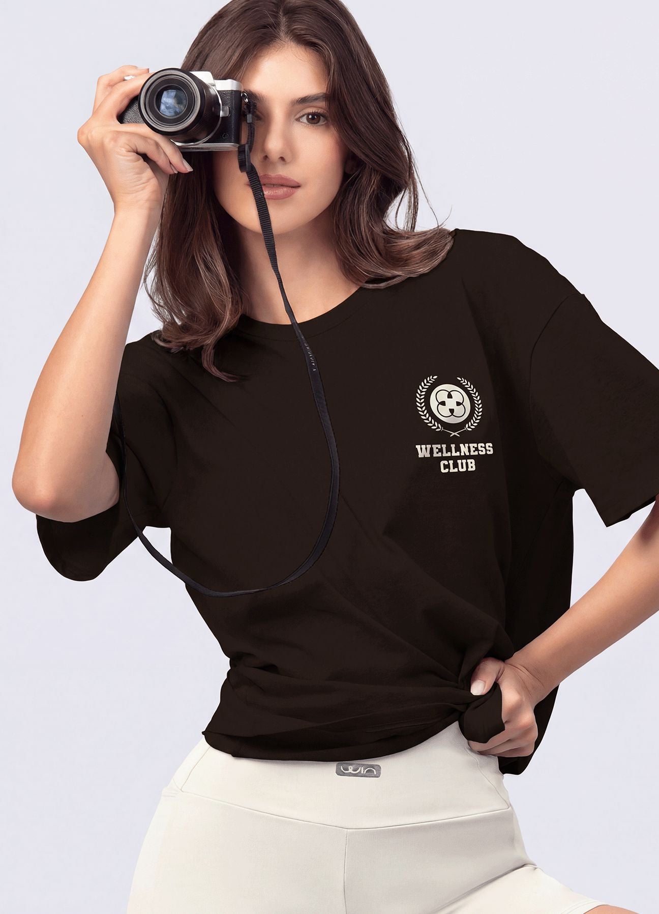 T-SHIRT WELLNESS CLUB-MARRON OSCURO T-SHIRTS WINropadeportiva 
