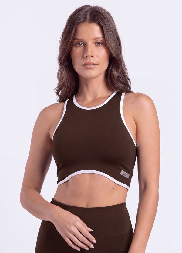 TOP COMFORT - MARRON OSCURO TOPS WIN ROPA DEPORTIVA MARRON OSCURO S/M 