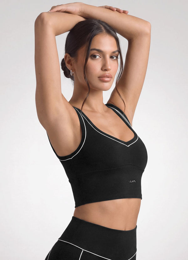 TOP EMANA COMPACT - NEGRO TOPS WIN ROPA DEPORTIVA 