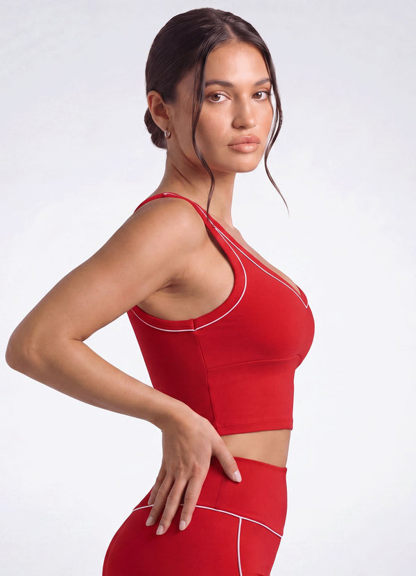 TOP EMANA COMPACT - ROJO TOPS WIN ROPA DEPORTIVA 