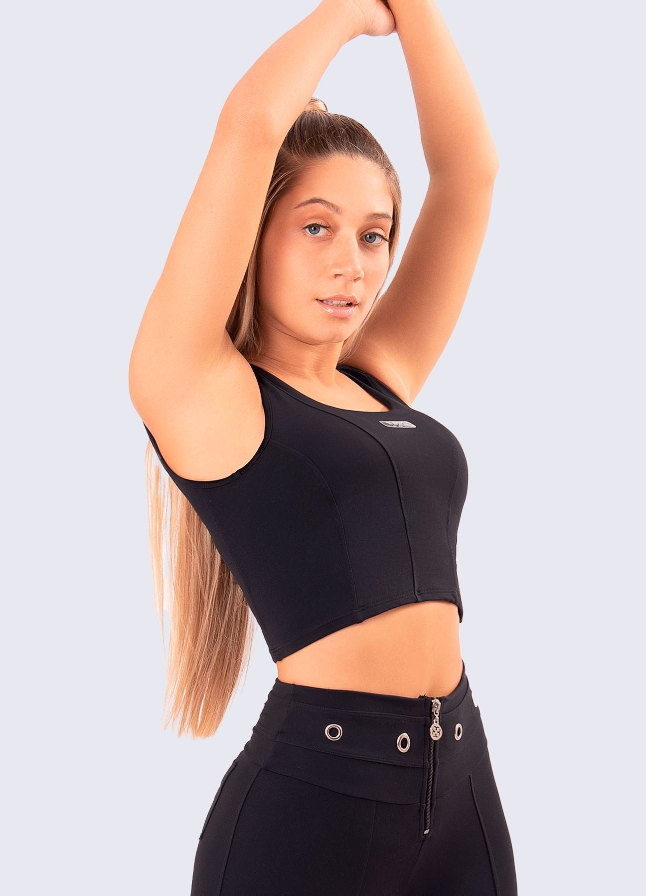 TOP EMANA CORSET-NEGRO TOPS WIN ROPA DEPORTIVA 