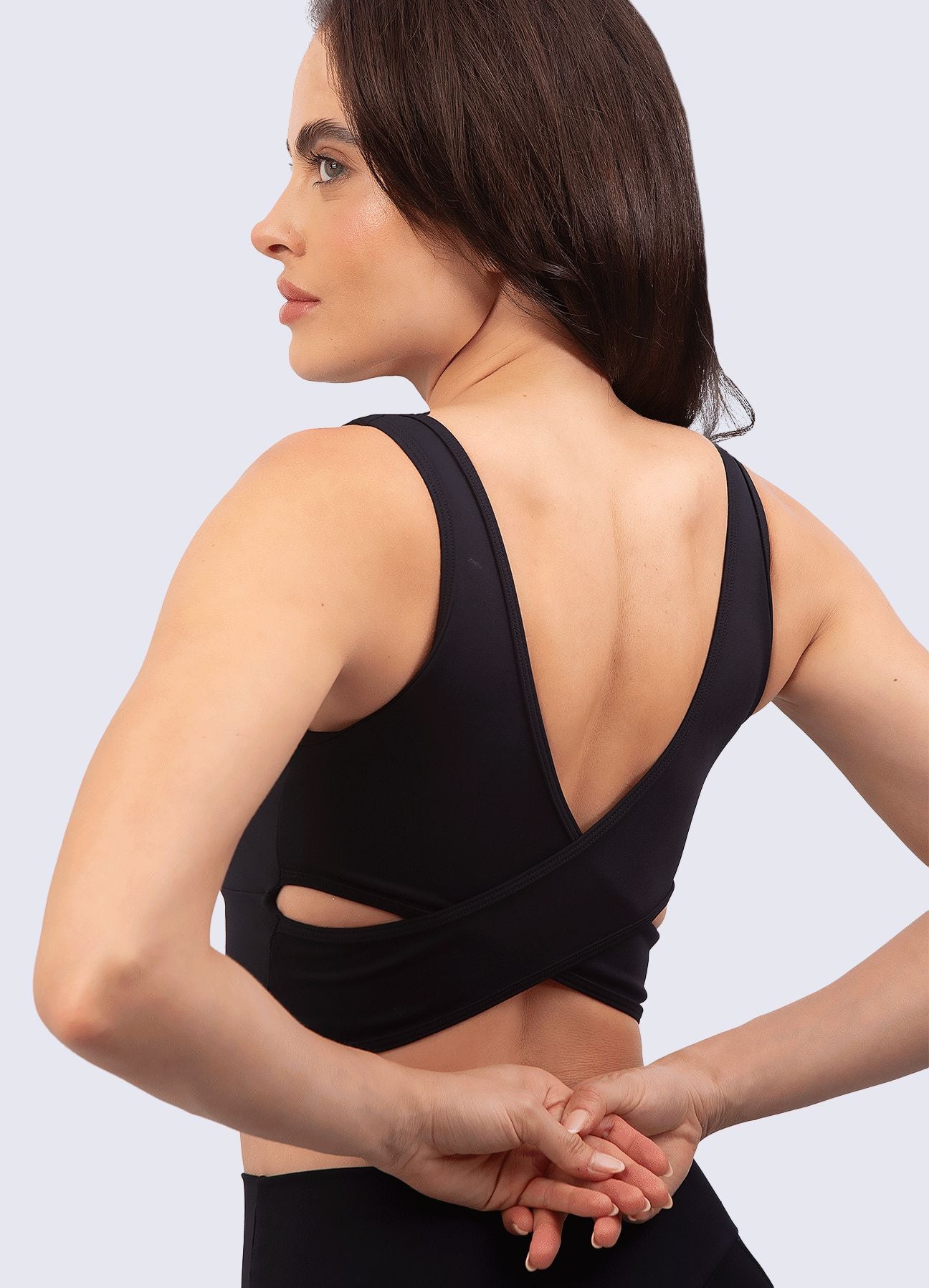 TOP EMANA FLY - NEGRO TOPS WIN ROPA DEPORTIVA 