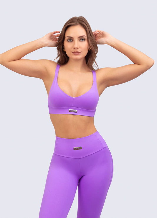 TOP EMANA LET’S GO-LILA OSCURO TOPS WIN ROPA DEPORTIVA S LILA OSCURO 