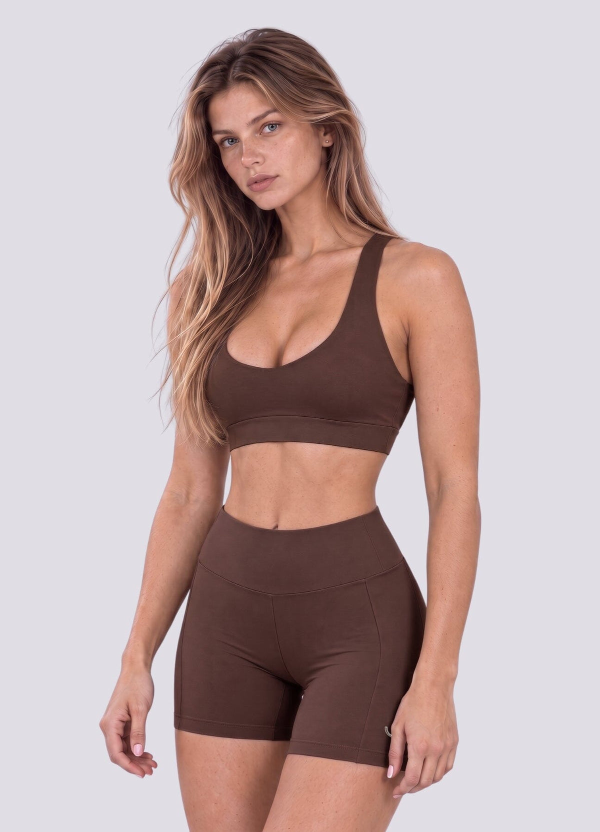 TOP EMANA MIND - MARRON OSCURO TOPS WIN ROPA DEPORTIVA 