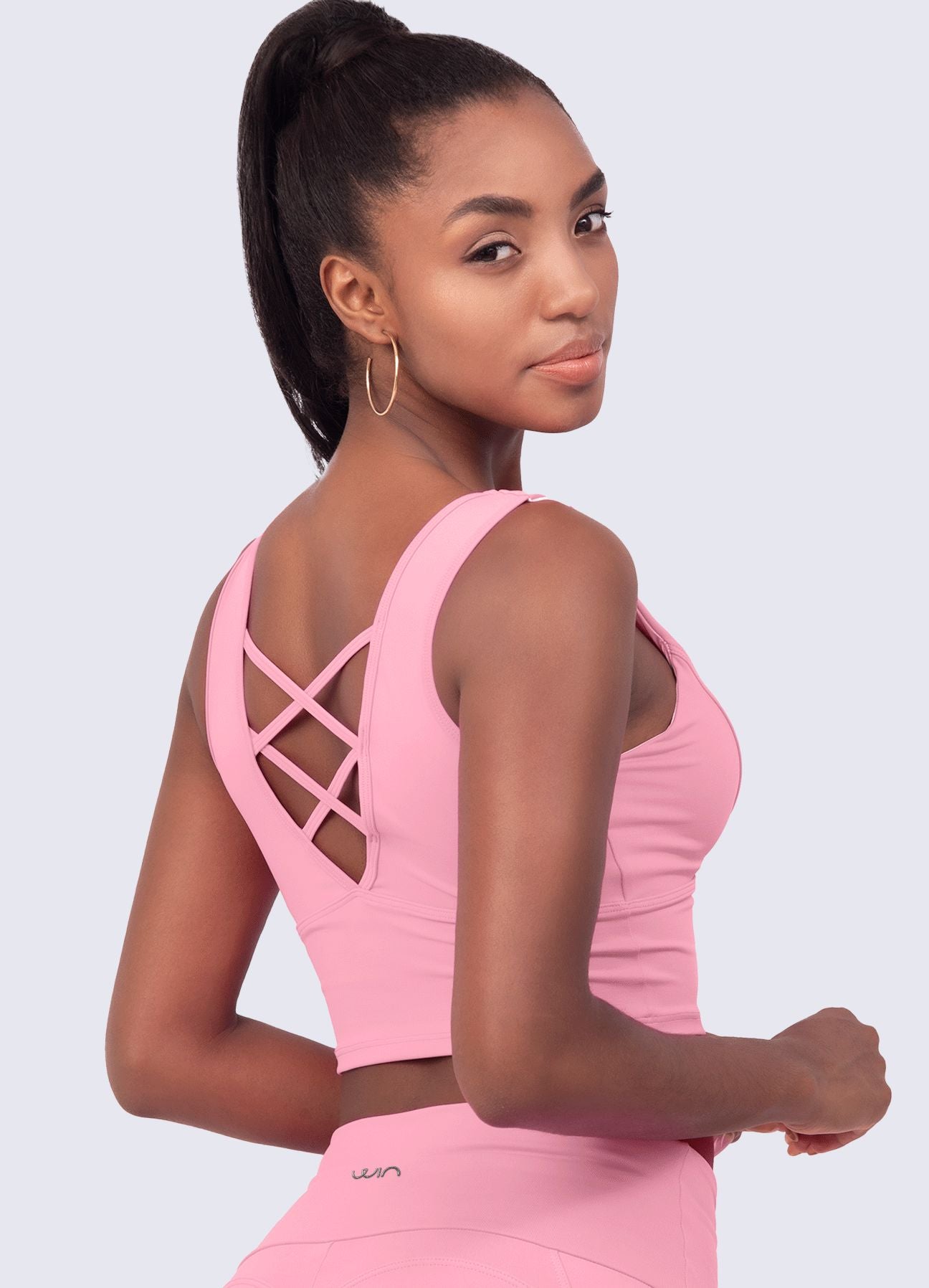 TOP EMANA PERFECT BELT - ROSADO TOPS WIN ROPA DEPORTIVA 