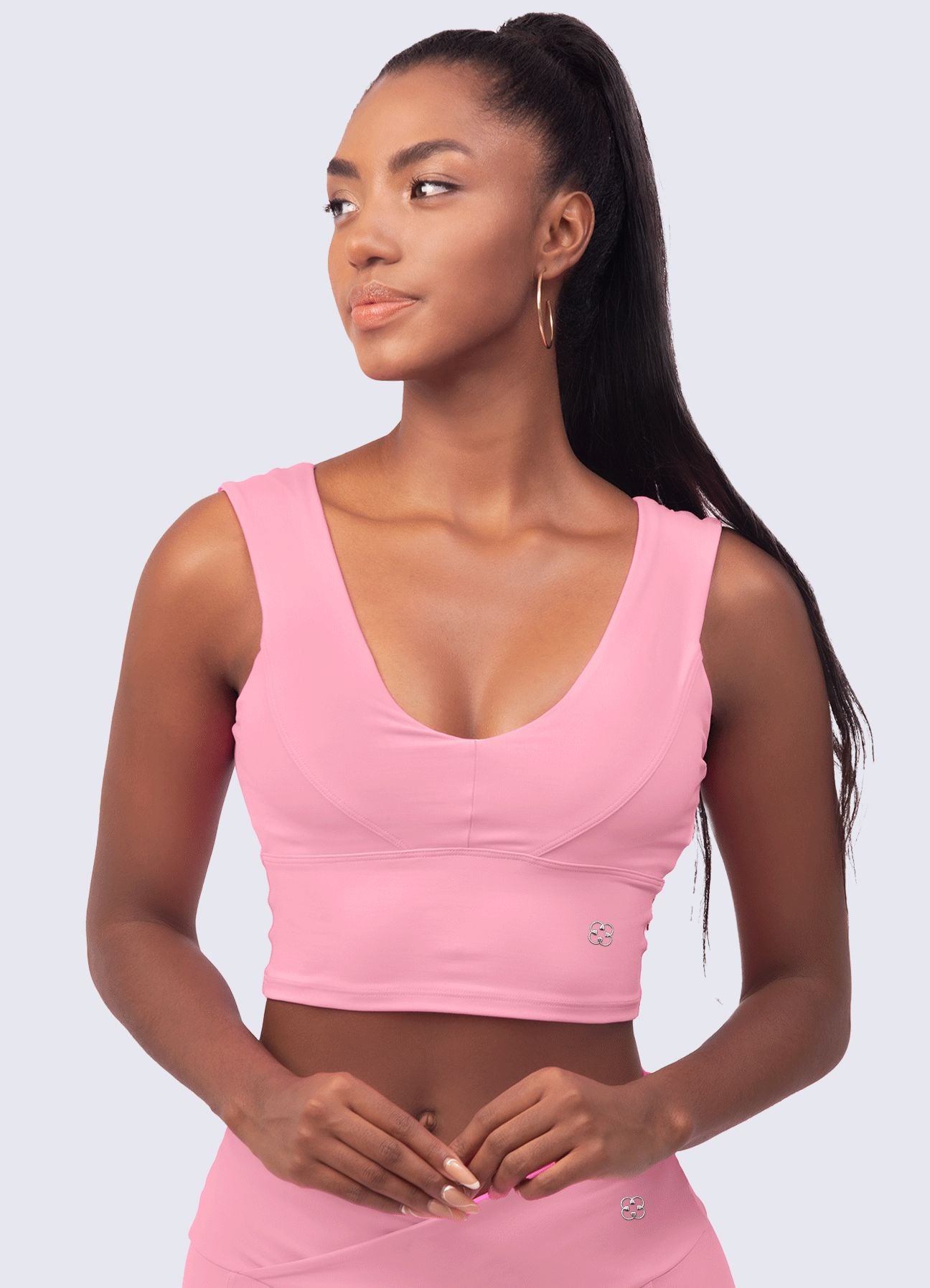 TOP EMANA PERFECT BELT - ROSADO TOPS WIN ROPA DEPORTIVA S Rosado 