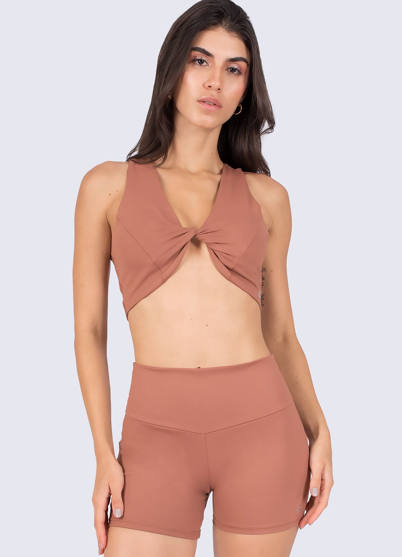 TOP EMANA PILATES - MARRON COCOA TOPS WIN ROPA DEPORTIVA Marron cocoa S 