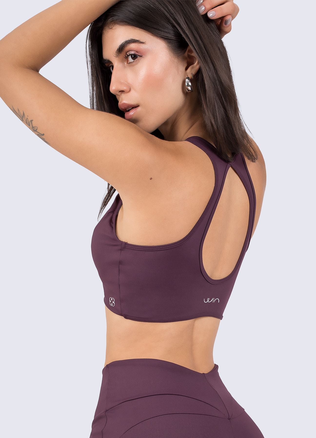 TOP EMANA PILATES - MORADO OSCURO TOPS WIN ROPA DEPORTIVA 